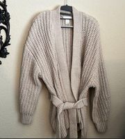 H&M oatmeal knit cardigan