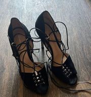 Gianvito Rossi Lace Up Heels