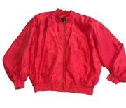 Moda by BB Dakota Red 80’s Windbreaker Medium Women’s Shoulder Pads Vintage