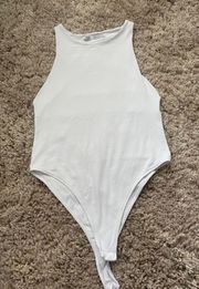 White High Neck Body Suit