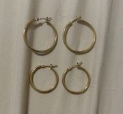 Gold Hoop Earrings 