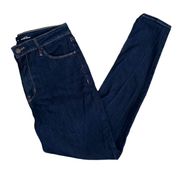 Old Navy Womens Denim Jeans Size 12 Large Dark Blue Super Skinny High Rise