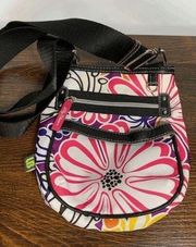 Lily Bloom Floral Purse Bag With Adjustable Strap Multi-Color Size 9x8"