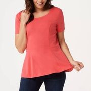 Seamed Peplum Tee