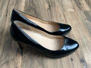 Cole Haan Patent Leather Round Toe Classic Slide Pumps Size 6B