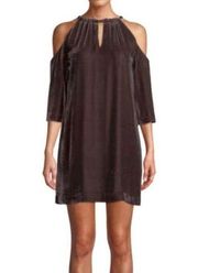 TRINA TURK EDEN DRESS IN BRANDYWINE VELVET SIZE 8 NEW WITH TAGS