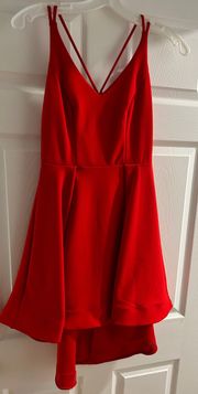 Red High-Low Dress