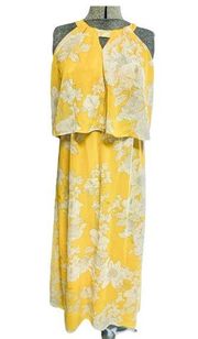 Chico’s Floral Overlay Maxi Dress