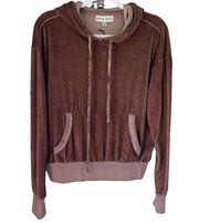 Knox Rose hoodie burnout sweatshirt NEW velour velvet feel‎ small