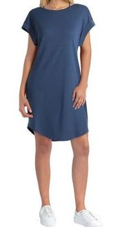 345-HALSTON Studio Blue Shirt Dress