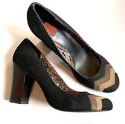 Missoni for Target black suede block heels 10