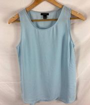 4/$25 Halogen light blue chiffon flow tank size xs