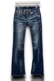 878 Buckle | Big Star Ultra Low Rise Flare Jeans Size 24R (27x32) Flap Pockets
