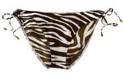 new Michael Kors ☀︎︎ Animal Print Side Tie Bikini Bottom ☀︎︎ Gold MK Hardware ☀︎