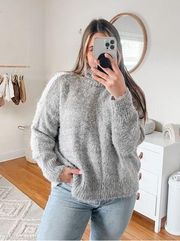 Show me your mumu grey knit turtleneck sweater