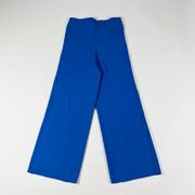 11 Honore Celia Sweater Knit Stretch Straight Leg Trouser Pants Cerulean Blue 