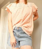 Ella Moss Pink Cameo Top