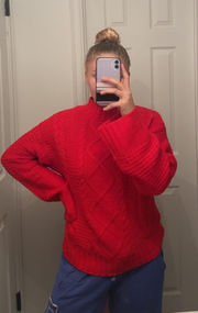 Long Sleeve Red Sweater