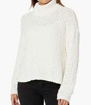 Bobeau Cowl Neck Boucle Pullover Sweater
