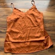 Rust satin tank L