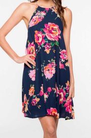 Dresses | Floral print halter shift dress