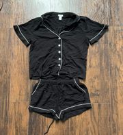 Black Bridesmaid Pajama set