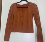 Long Sleeve Orange Top