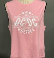 NWT AC/DC HIGH VOLTAGE PINK TANK