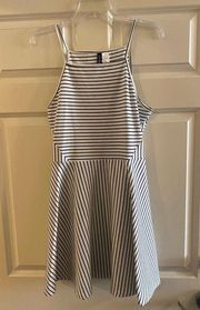 H&M Black& White Striped Dress