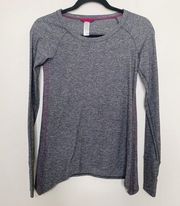 Ivivva Lululemon Gray Long Sleeve Athletic Shirt