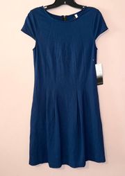 Dresses Navy Blue Fit & Flare Mini Dress Size M NWT!