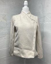 Vero Moda Katrine Brushed Moto Jacket Medium New Oatmeal