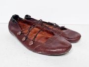 Gentle Souls Brown Leather Flats Size 7 Women’s