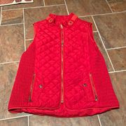 Quilted Red Vest