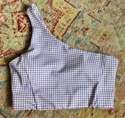 Wilo Purple Gingham Athletic Top