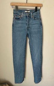 Levi's Wedgie Straight Jeans Light Wash Size 24
