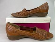 Naturalizer Tan Leather Nerissa Huarache Sandals Size 10M