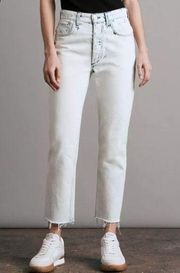 Rag & Bone Nina High Rise Cigarette Jean in Half Moon