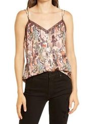 All Saints Nia Masala Silk Blend Camisole In Blush Pink