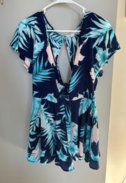 Tropical Blue Romper