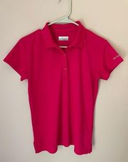 Columbia PFG Hot Pink Golf Polo Size Medium