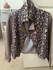 Leather Cheetah Jacket