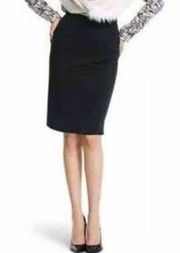 Cabi Overlay Pencil Skirt Black #3099 Sz 4