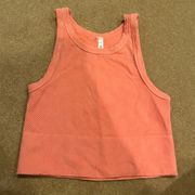 Peach Seamless Ribbed Tank