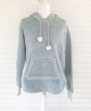 Blue Teddy Hoodie Jacket