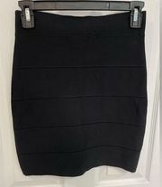 BGBGMaxAzria Simone Black Bodycon Bandage Skirt Women’s Size S