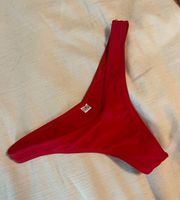 Small High Waisted Red Bikini Bottom