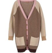 POL chunky Knit Cardigan Sweater Neapolitan