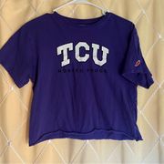 TCU cropped t shirt!!