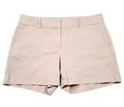 FLAW Talbots The Daily Short Women's Shorts Khaki Size 12 Chino Cotton Stretch